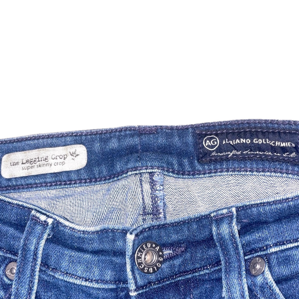 AG Adriano Goldschmied Super Skinny Ankle Crop Jeans 25 USA Cigarette Denim - Picture 4 of 10